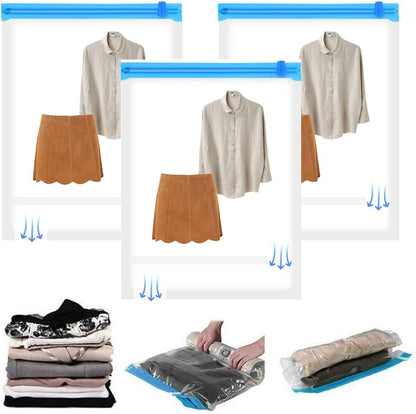2Pcs Vacuum Compression Storage Bag Space Saver Household Clothes Organizer (2Pcs,40x60CM)