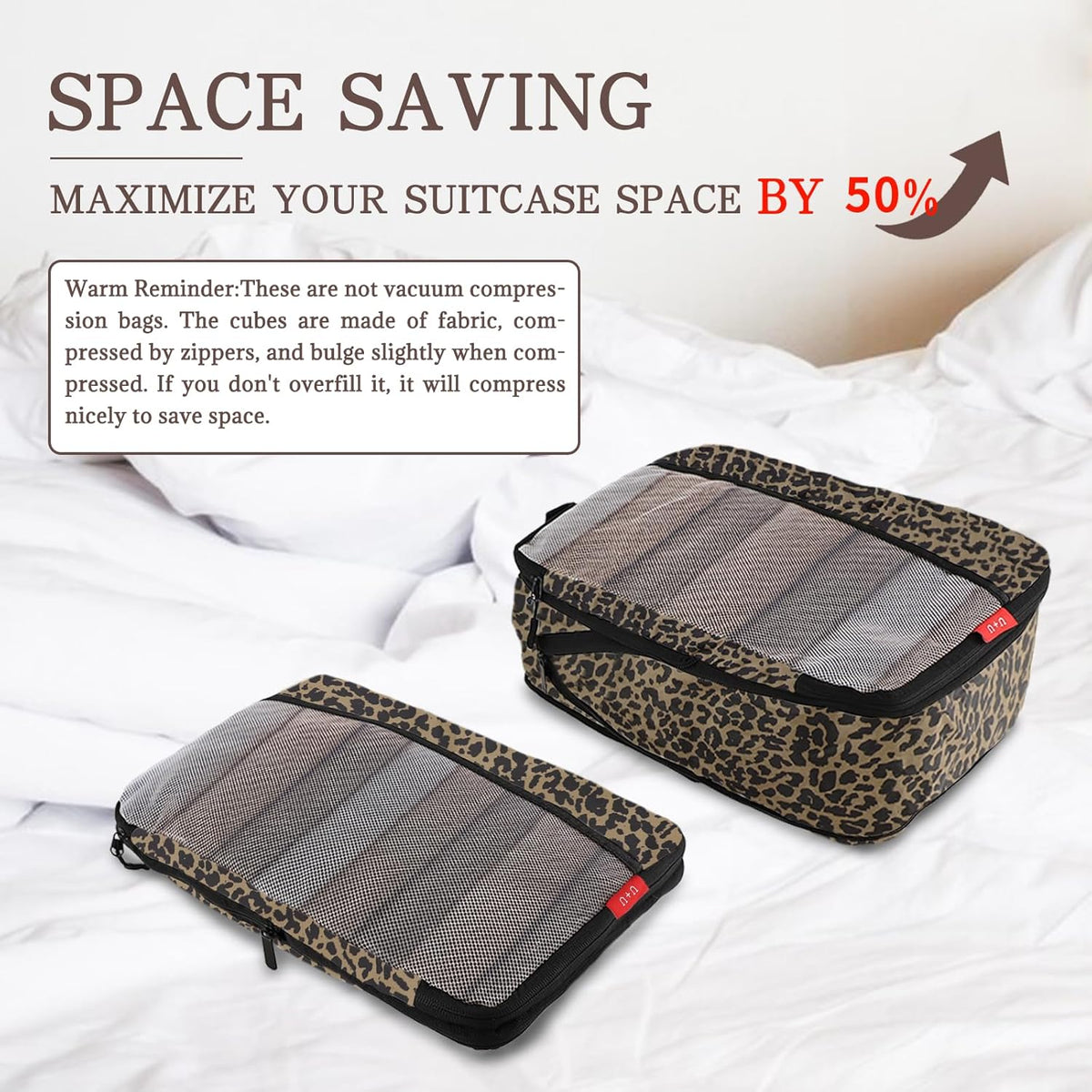 Compression Packing Cubes - Ultralight Travel Organizers with Laundry Bag, Space-Saving Suitcase Organizer, Expandable Packing Cubes for Travel and Family Vacation (Paisley Pattern)