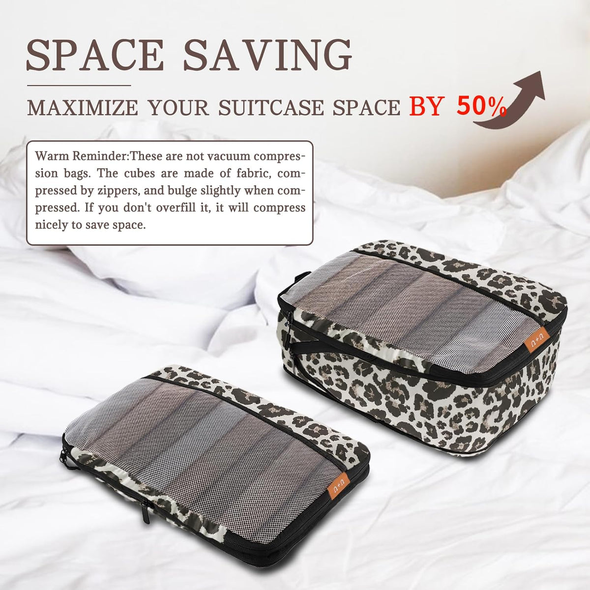 Compression Packing Cubes - Ultralight Travel Organizers with Laundry Bag, Space-Saving Suitcase Organizer, Expandable Packing Cubes for Travel and Family Vacation (Paisley Pattern)