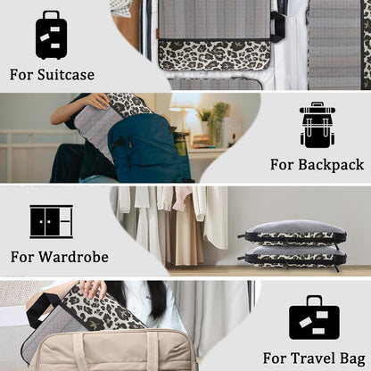 Compression Packing Cubes - Ultralight Travel Organizers with Laundry Bag, Space-Saving Suitcase Organizer, Expandable Packing Cubes for Travel and Family Vacation (Paisley Pattern)