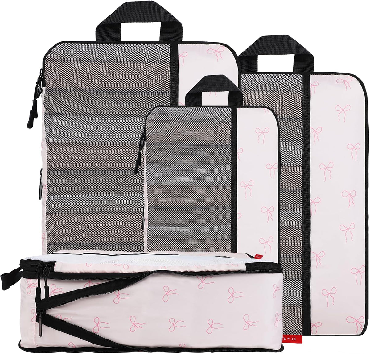 Compression Packing Cubes - Ultralight Travel Organizers with Laundry Bag, Space-Saving Suitcase Organizer, Expandable Packing Cubes for Travel and Family Vacation (Paisley Pattern)