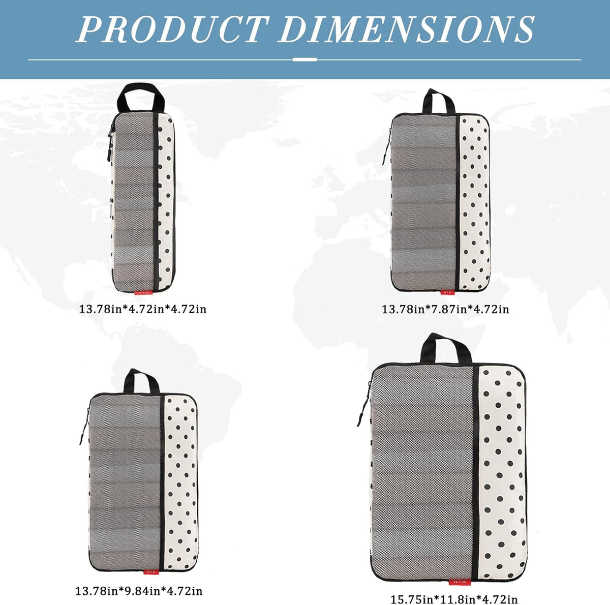Compression Packing Cubes - Ultralight Travel Organizers with Laundry Bag, Space-Saving Suitcase Organizer, Expandable Packing Cubes for Travel and Family Vacation (Paisley Pattern)