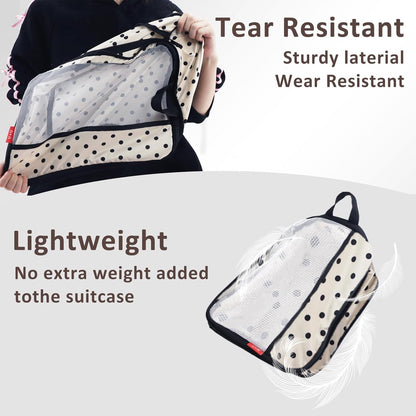 Compression Packing Cubes - Ultralight Travel Organizers with Laundry Bag, Space-Saving Suitcase Organizer, Expandable Packing Cubes for Travel and Family Vacation (Paisley Pattern)