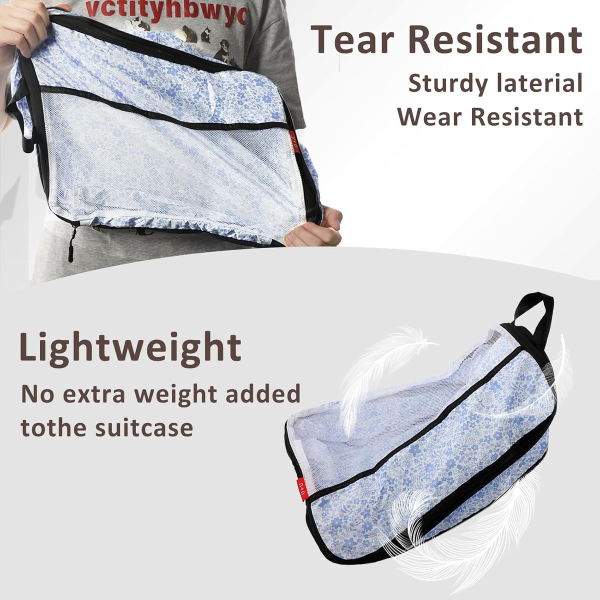 Compression Packing Cubes - Ultralight Travel Organizers with Laundry Bag, Space-Saving Suitcase Organizer, Expandable Packing Cubes for Travel and Family Vacation (Paisley Pattern)
