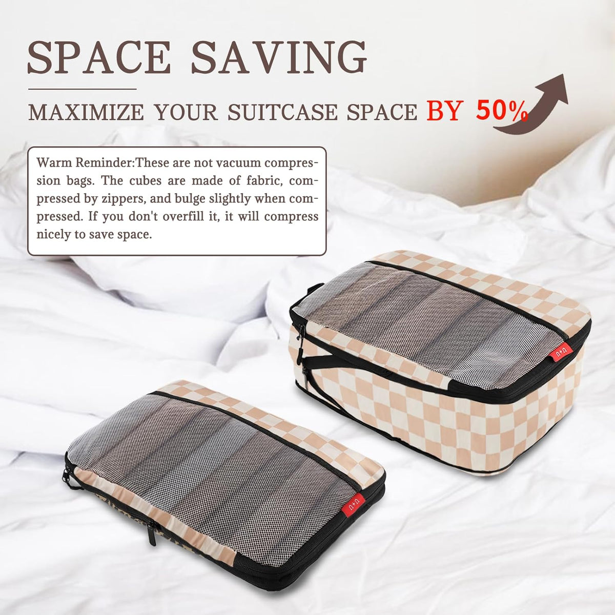 Compression Packing Cubes - Ultralight Travel Organizers with Laundry Bag, Space-Saving Suitcase Organizer, Expandable Packing Cubes for Travel and Family Vacation (Paisley Pattern)