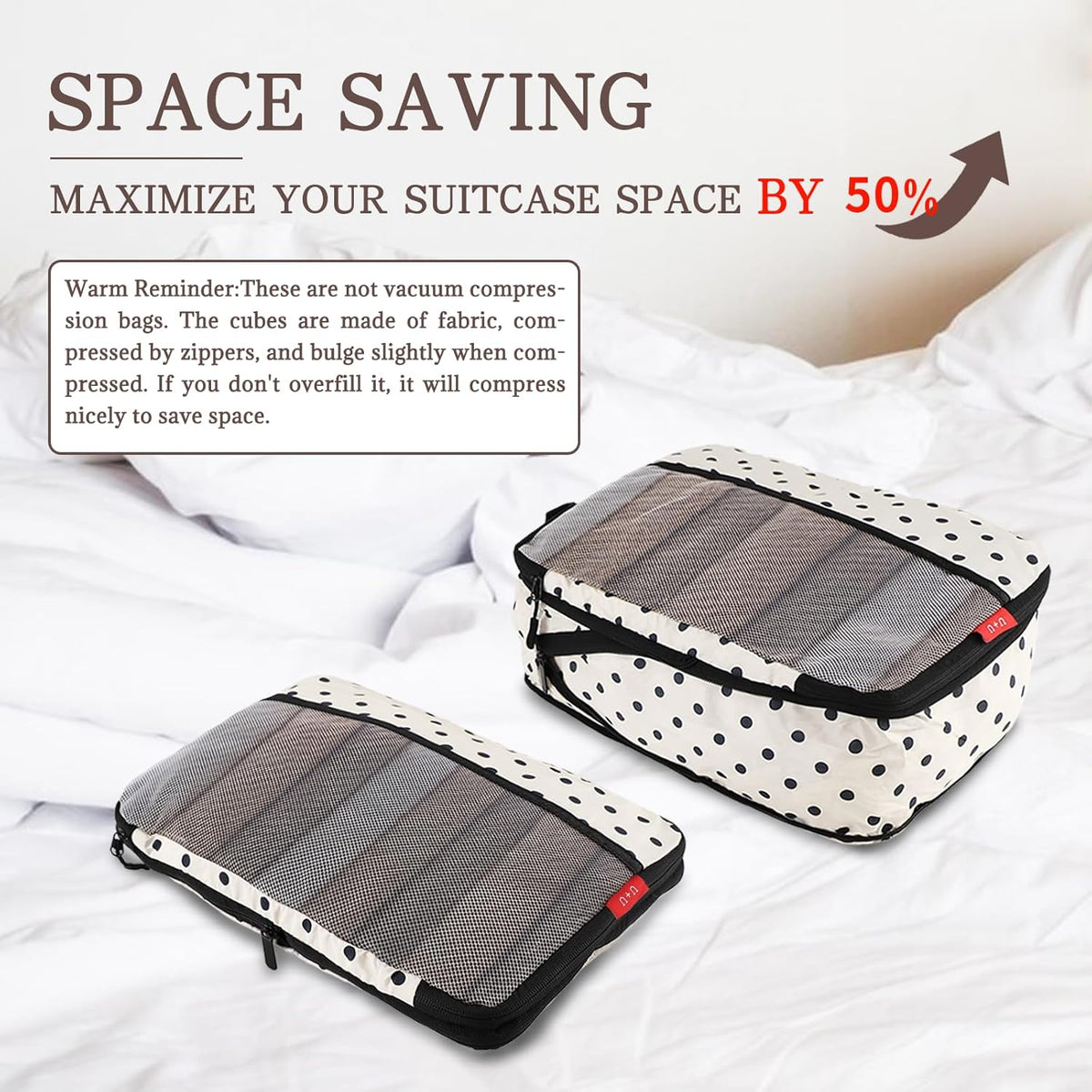 Compression Packing Cubes - Ultralight Travel Organizers with Laundry Bag, Space-Saving Suitcase Organizer, Expandable Packing Cubes for Travel and Family Vacation (Paisley Pattern)
