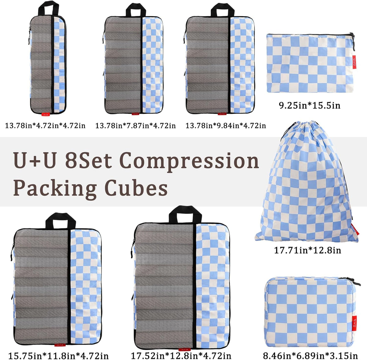 Compression Packing Cubes - Ultralight Travel Organizers with Laundry Bag, Space-Saving Suitcase Organizer, Expandable Packing Cubes for Travel and Family Vacation (Paisley Pattern)
