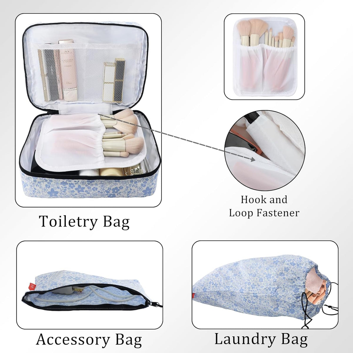 Compression Packing Cubes - Ultralight Travel Organizers with Laundry Bag, Space-Saving Suitcase Organizer, Expandable Packing Cubes for Travel and Family Vacation (Paisley Pattern)