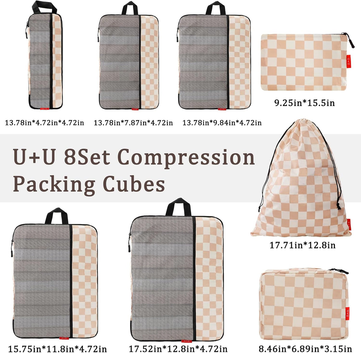 Compression Packing Cubes - Ultralight Travel Organizers with Laundry Bag, Space-Saving Suitcase Organizer, Expandable Packing Cubes for Travel and Family Vacation (Paisley Pattern)