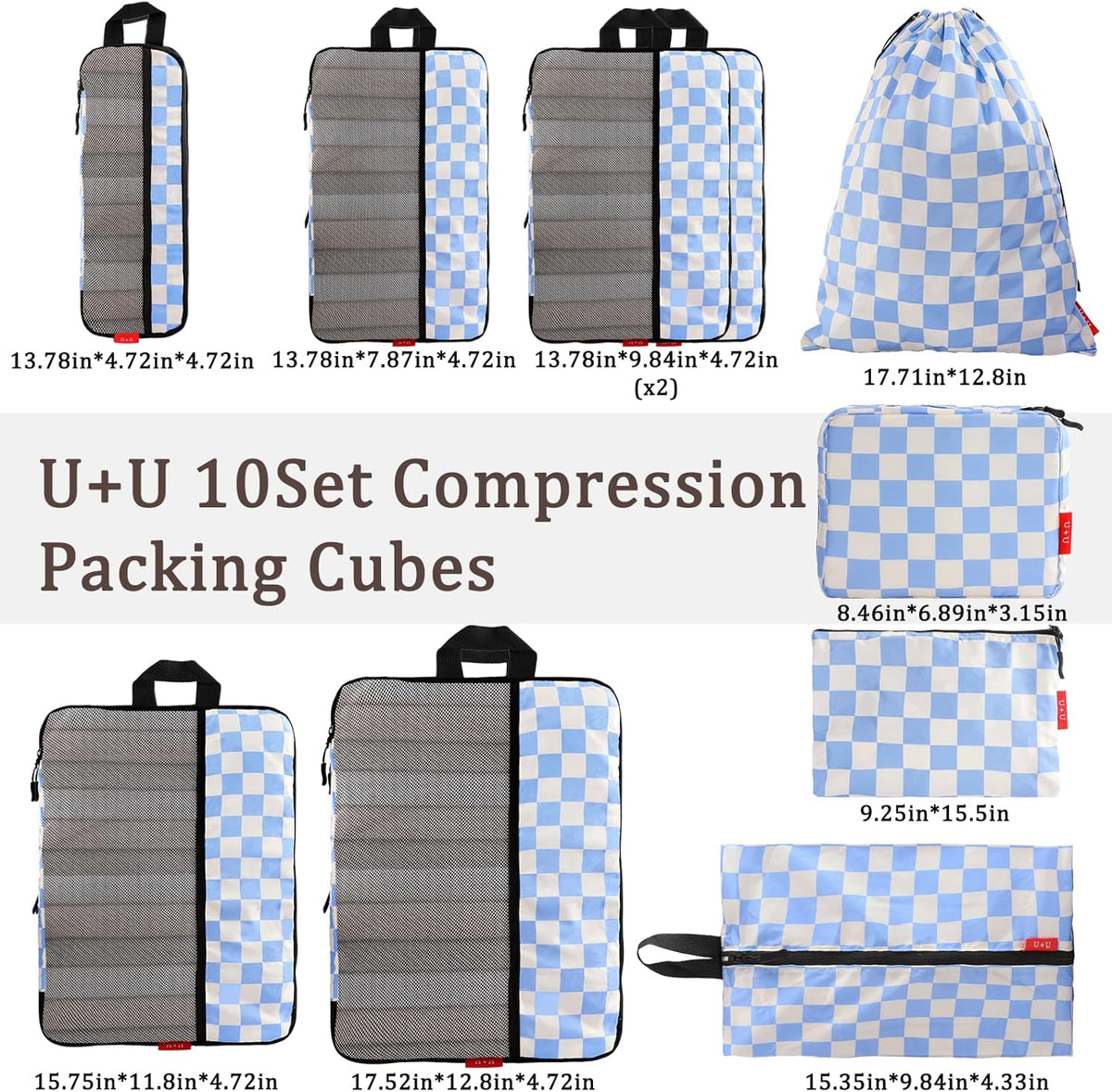 Compression Packing Cubes - Ultralight Travel Organizers with Laundry Bag, Space-Saving Suitcase Organizer, Expandable Packing Cubes for Travel and Family Vacation (Paisley Pattern)