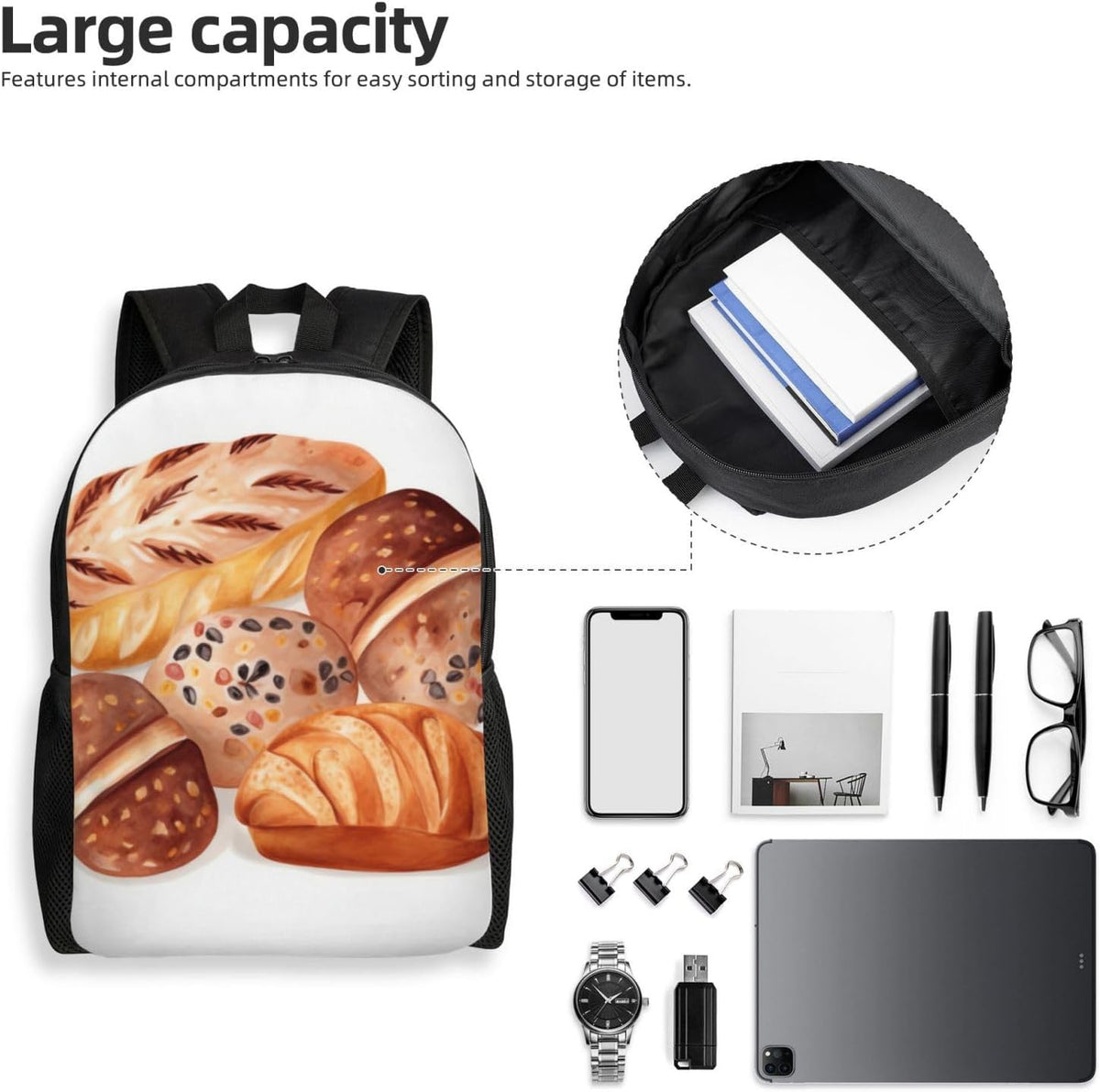 Laptop Backpack Large Capacity Carry On Backpack for Men Women Business Work Bag Aircraft Carrier Casual Daypack