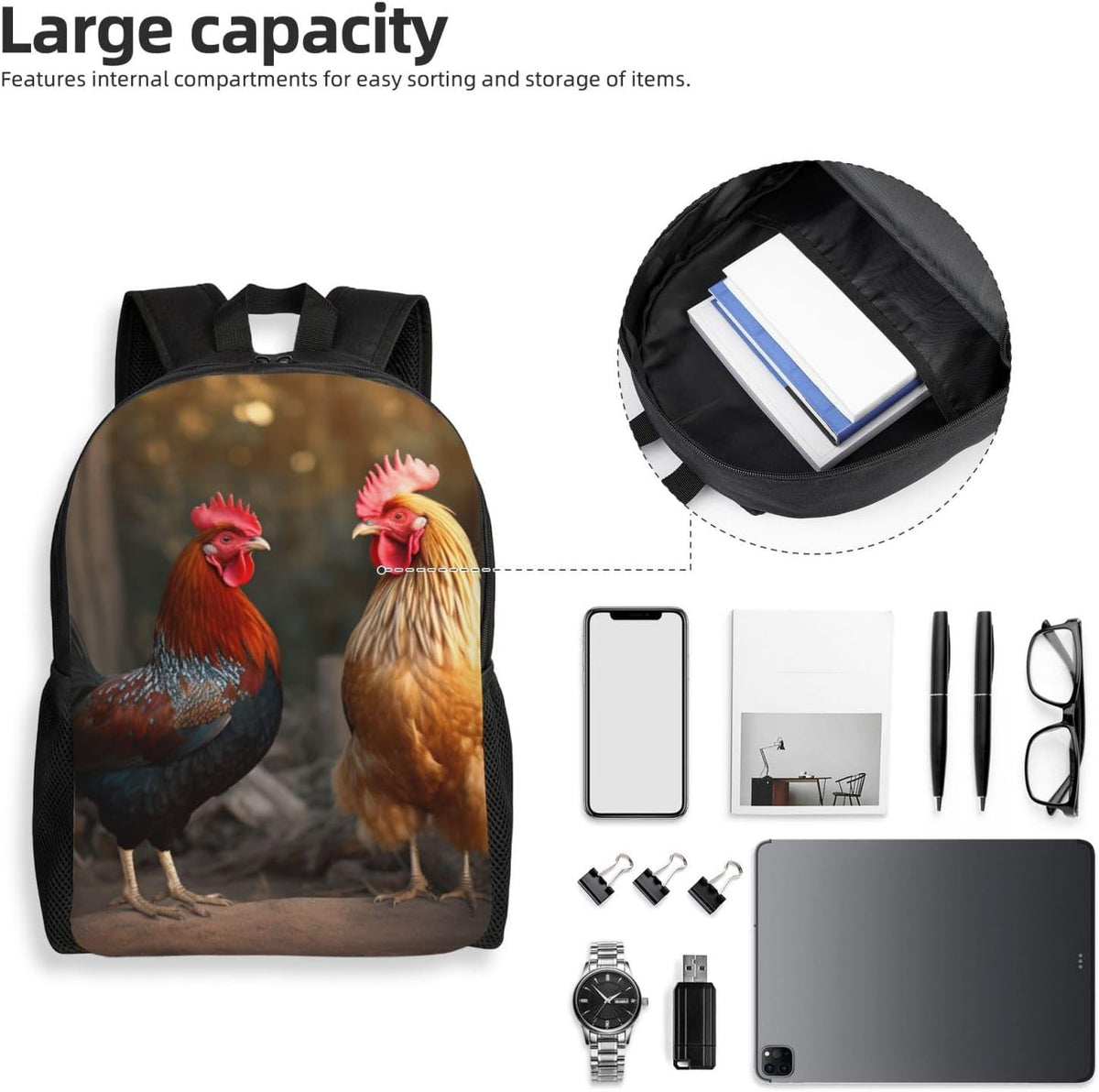 Laptop Backpack Large Capacity Carry On Backpack for Men Women Business Work Bag Aircraft Carrier Casual Daypack