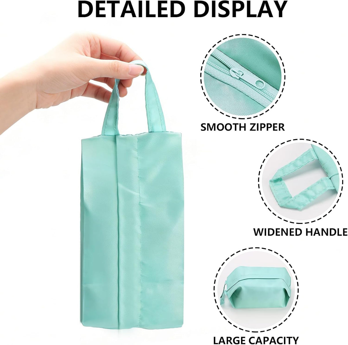 4 Pcs Travel Underwear Organize Bags, Travel Packing Organizers, Portable Zipper Sock and Underwear Organizer Bags with Handle for Sundries Toiletry Traveling Essentials Lingerie Storage Bag
