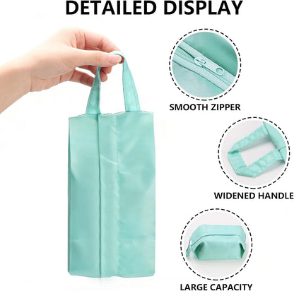 4 Pcs Travel Underwear Organize Bags, Travel Packing Organizers, Portable Zipper Sock and Underwear Organizer Bags with Handle for Sundries Toiletry Traveling Essentials Lingerie Storage Bag