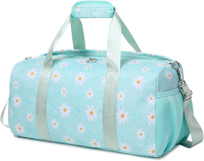 Duffle Bag for Girls Fluffy Dance Bag for Girls Ballet Bag Girls Sports Gym Bag Water Resistant Travel Duffle Bags with Shoes Compartment Wet Pocket