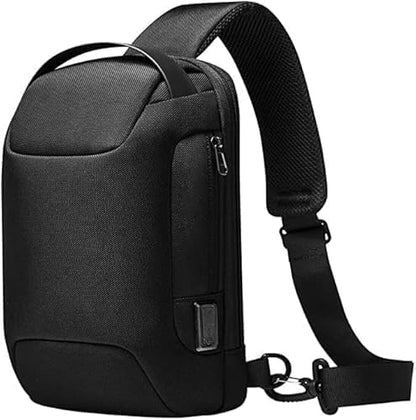 Sling Bag with USB Charging Port, Waterproof Crossbody Backpack, Lightweight Hiking Daypack Shoulder Pack for Men Women Travel Work
