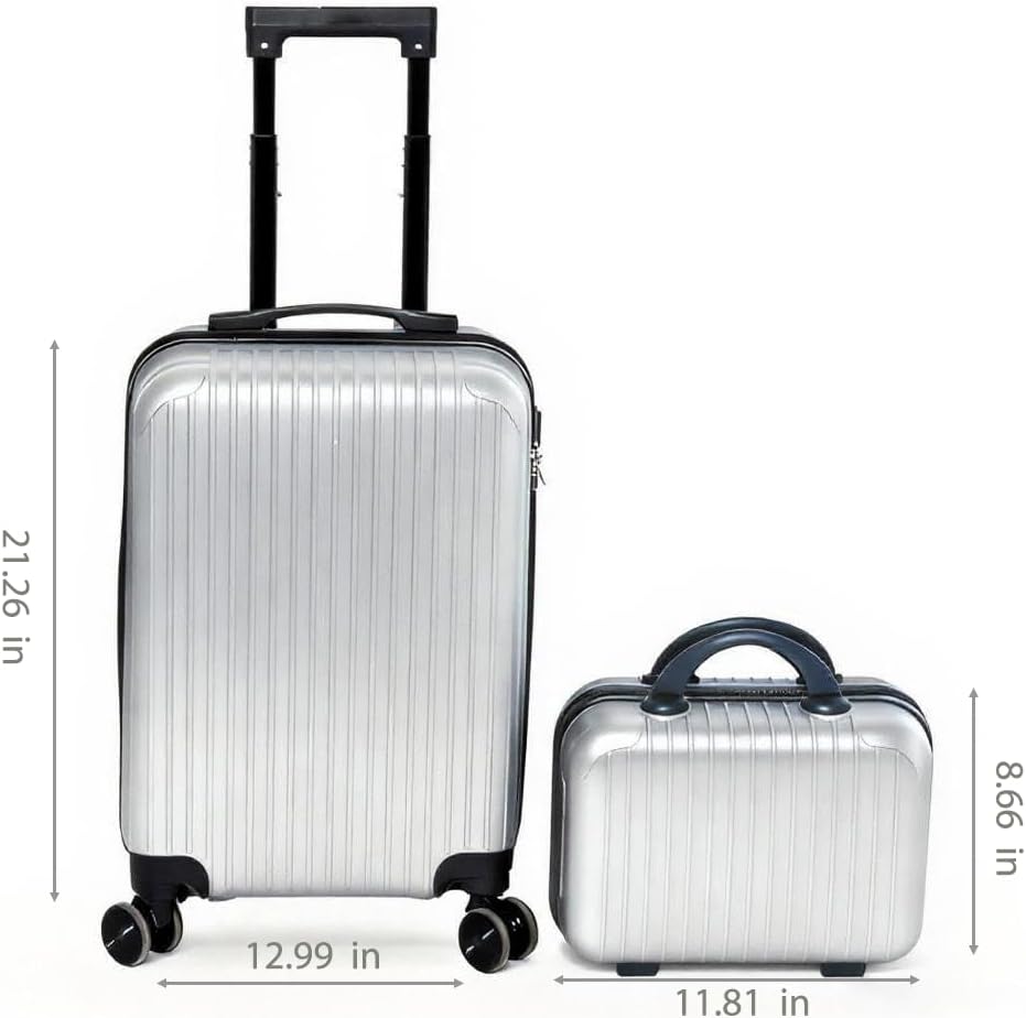20 Inch Carry On Luggage, Lightweight Hard Shell ABS Suitcase with TSA Lock and Double Spinner Wheels, Rolling Suitcase for Travel (LXG-Blue, 20" carry on)