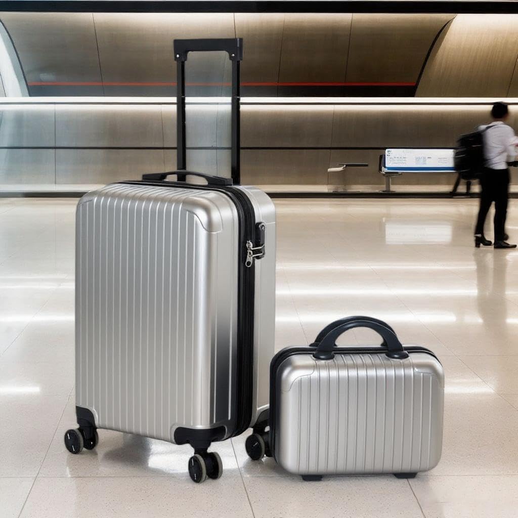 20 Inch Carry On Luggage, Lightweight Hard Shell ABS Suitcase with TSA Lock and Double Spinner Wheels, Rolling Suitcase for Travel (LXG-Blue, 20" carry on)