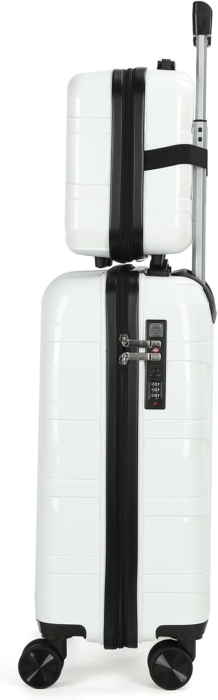 20 Inch Carry On Luggage, Lightweight Hard Shell ABS Suitcase with TSA Lock and Double Spinner Wheels, Rolling Suitcase for Travel (LXG-Blue, 20" carry on)