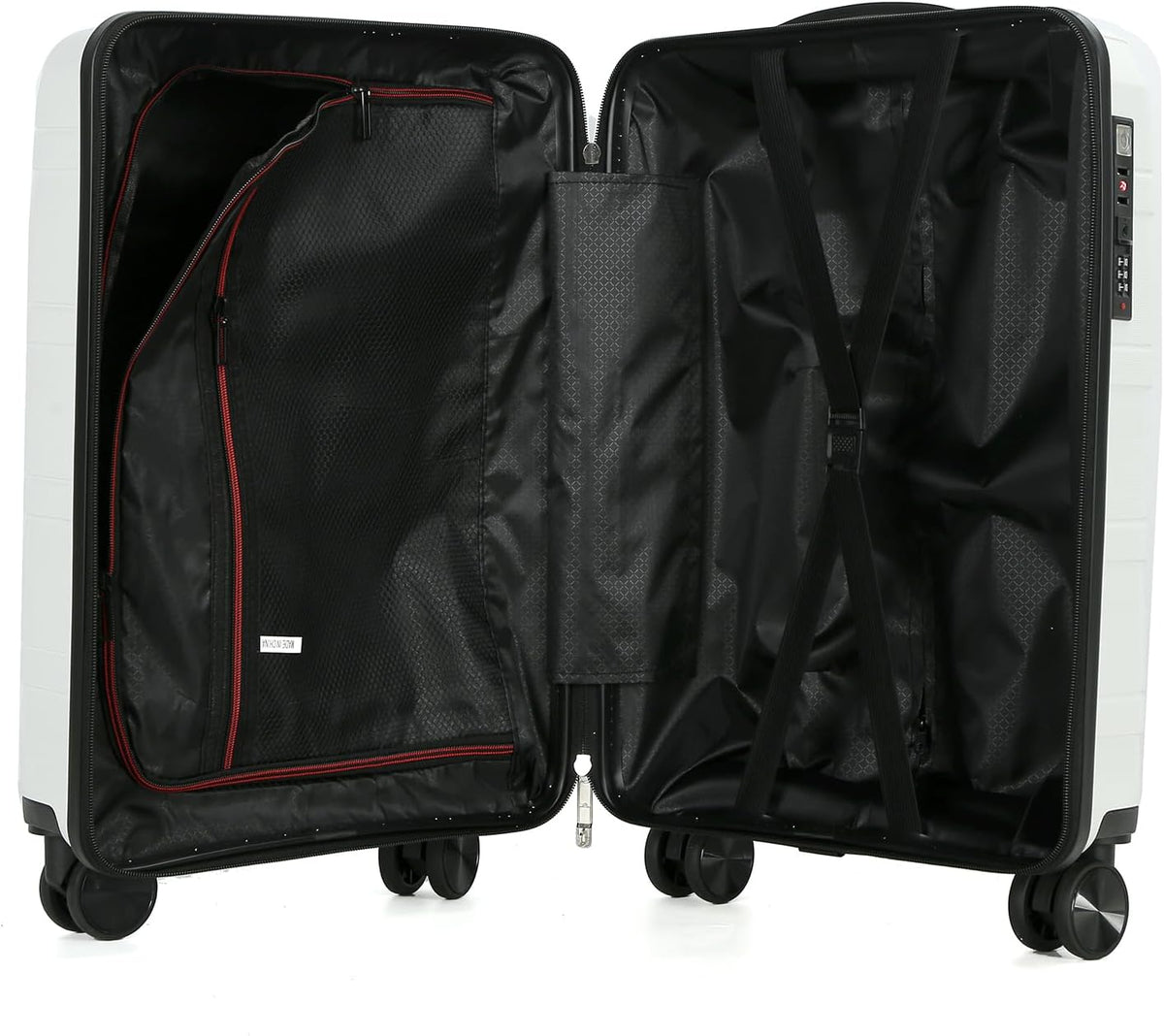 20 Inch Carry On Luggage, Lightweight Hard Shell ABS Suitcase with TSA Lock and Double Spinner Wheels, Rolling Suitcase for Travel (LXG-Blue, 20" carry on)