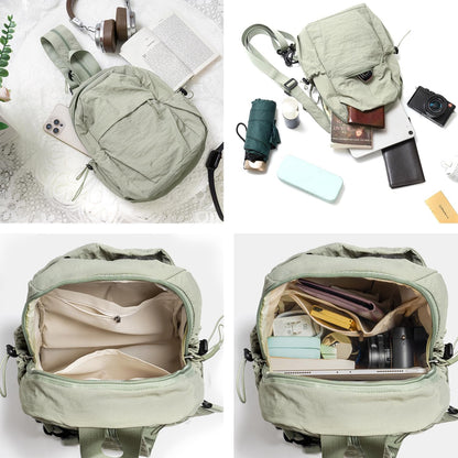 UnisexAdult Small Crossbody Messenger Bag Durable Sling Bag Backpack Hiking daypacks for Men Women