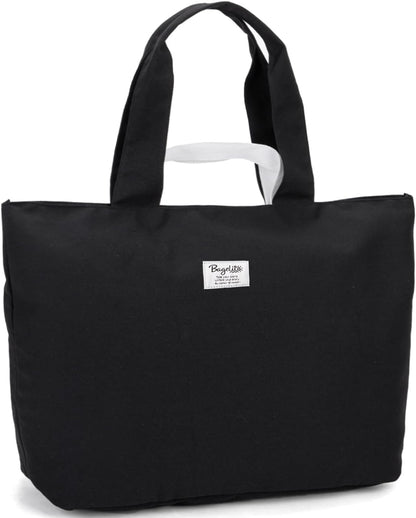 22'' 50L 100% Cotton Oversized Travel Tote Bag for Women - Tear-Resistant, Overnight/Weekend/Beach Bag