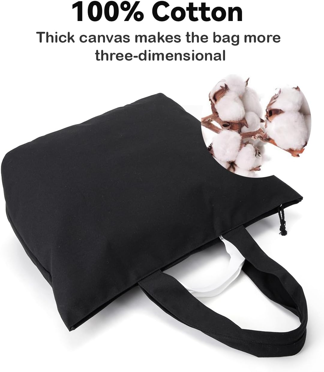 22'' 50L 100% Cotton Oversized Travel Tote Bag for Women - Tear-Resistant, Overnight/Weekend/Beach Bag