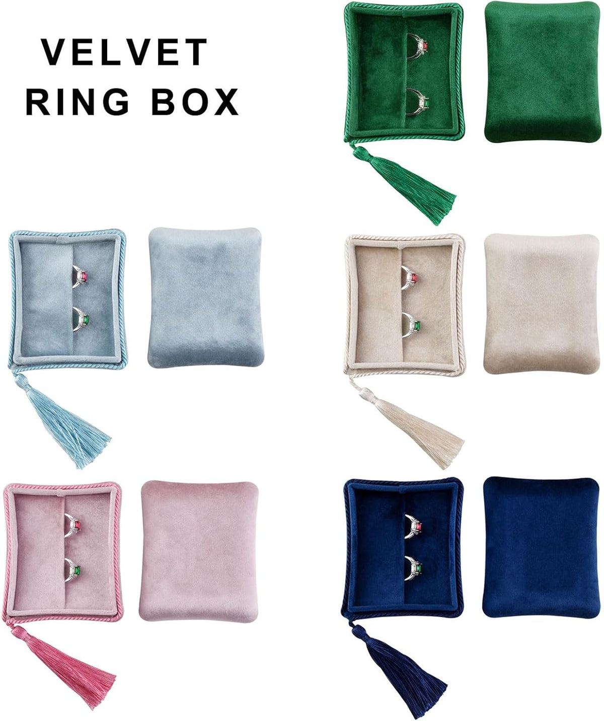 Plush Jewelry Box Portable Travel Case Organizers With Multi Layer Compartments For Rings Necklaces Earrings