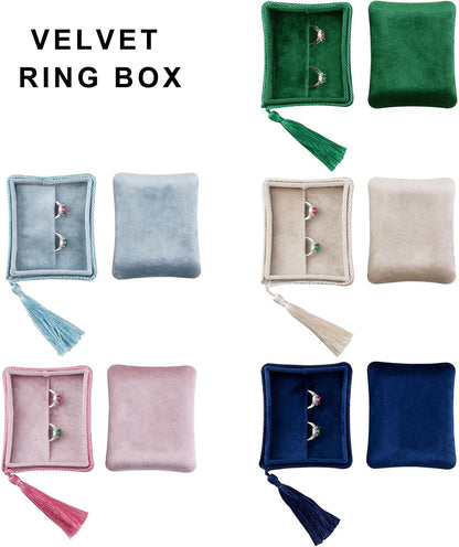 Plush Jewelry Box Portable Travel Case Organizers With Multi Layer Compartments For Rings Necklaces Earrings