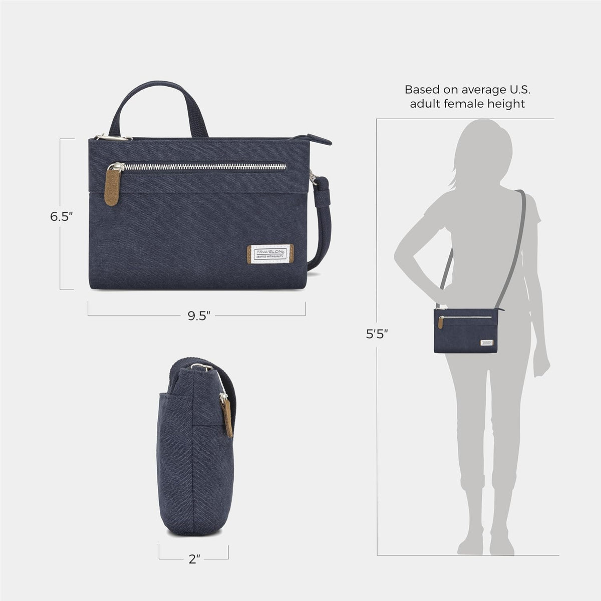 Women's Anti-Theft Heritage Small Crossbody Cross Body Bag