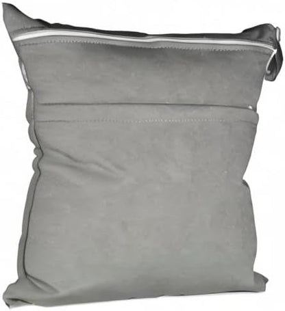 2 Pcs Wet Dry Bags for Baby Cloth Diapers Mommy Bags Waterproof Reusable with Two Zippered Pockets Yoga Gym Bag for Swimsuits or Wet Clothes