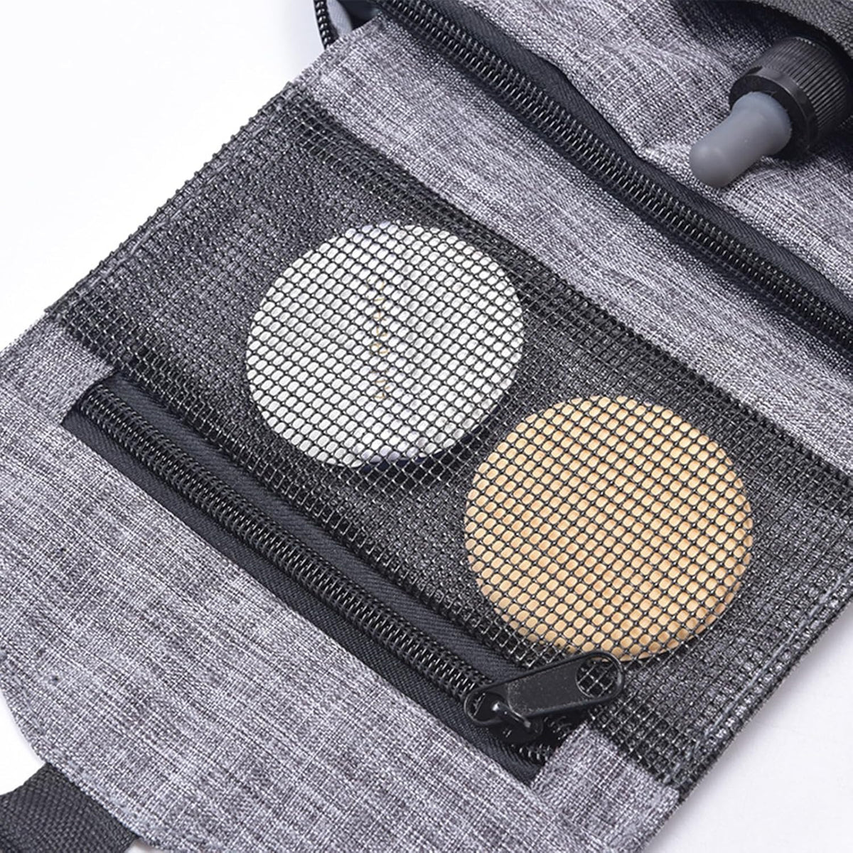 is used to store toiletries, Suitable for short-term travel use hanging toilet bag (Gray)