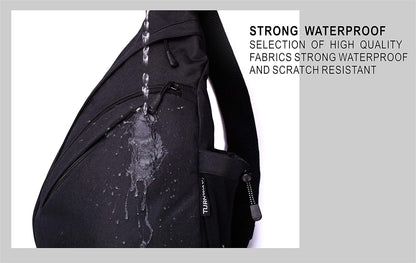 Water-Proof Sling bag/Crossbody Backpack/Shoulder Bag with USB Charging Port for Travel, Hiking, Cycling, Camping