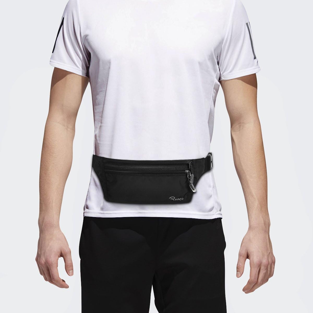 Money Belt, Slim Passport Holder RFID Blocking Hidden Wallet Travel Essentials Pouch for Women Men With Adjustable Strap Waist Bag to Protect Cash, Credit Cards and Documents