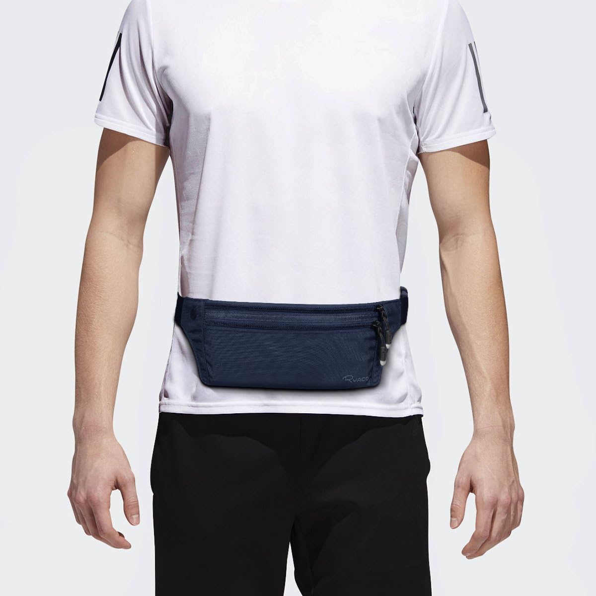 Money Belt, Slim Passport Holder RFID Blocking Hidden Wallet Travel Essentials Pouch for Women Men With Adjustable Strap Waist Bag to Protect Cash, Credit Cards and Documents