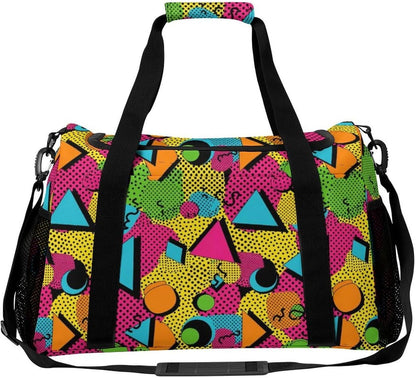 Foldable Carry On Travel Duffel Weekender Bag Lightweight Overnight Tote Bag for Men Women Sport