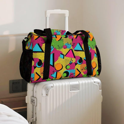 Foldable Carry On Travel Duffel Weekender Bag Lightweight Overnight Tote Bag for Men Women Sport