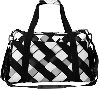 Foldable Carry On Travel Duffel Weekender Bag Lightweight Overnight Tote Bag for Men Women Sport