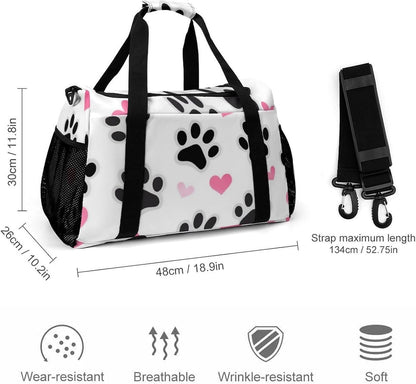 Foldable Carry On Travel Duffel Weekender Bag Lightweight Overnight Tote Bag for Men Women Sport
