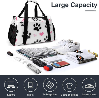 Foldable Carry On Travel Duffel Weekender Bag Lightweight Overnight Tote Bag for Men Women Sport