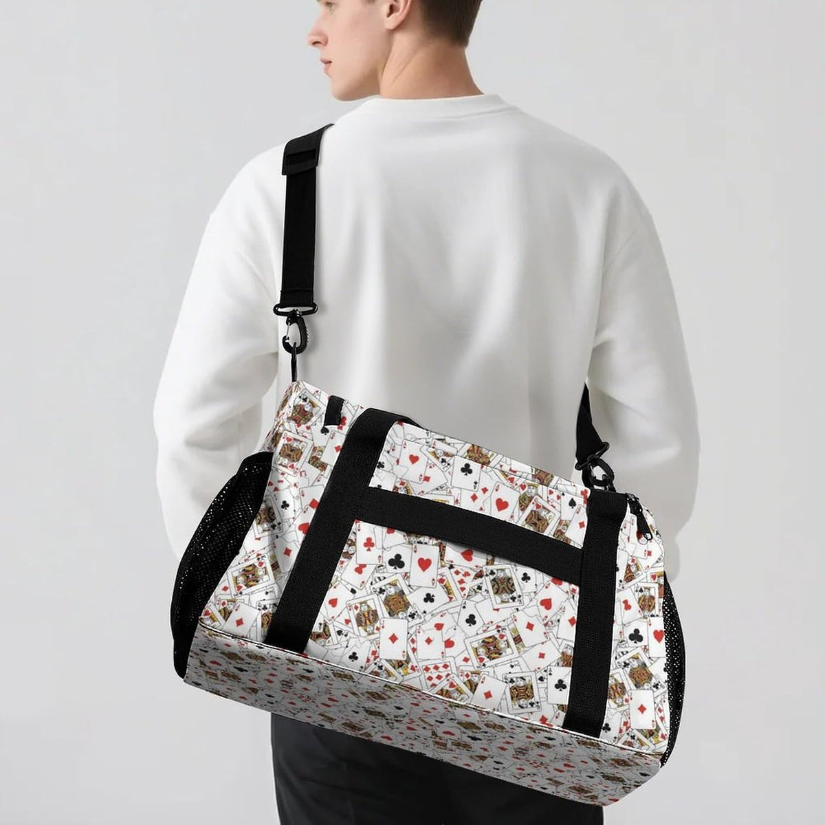 Foldable Carry On Travel Duffel Weekender Bag Lightweight Overnight Tote Bag for Men Women Sport