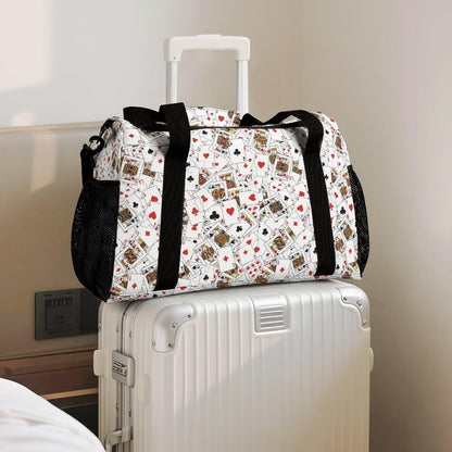 Foldable Carry On Travel Duffel Weekender Bag Lightweight Overnight Tote Bag for Men Women Sport