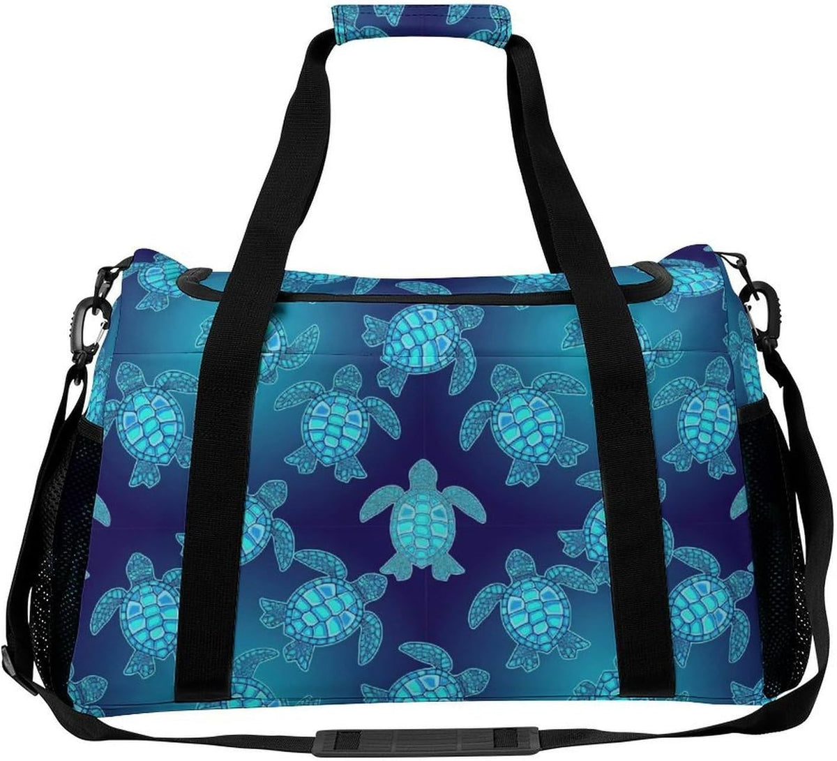 Foldable Carry On Travel Duffel Weekender Bag Lightweight Overnight Tote Bag for Men Women Sport