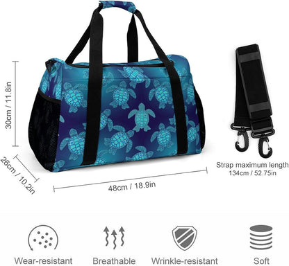 Foldable Carry On Travel Duffel Weekender Bag Lightweight Overnight Tote Bag for Men Women Sport