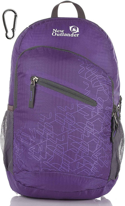 Packable Handy Lightweight Travel Hiking Backpack Daypack-Light Blue-L