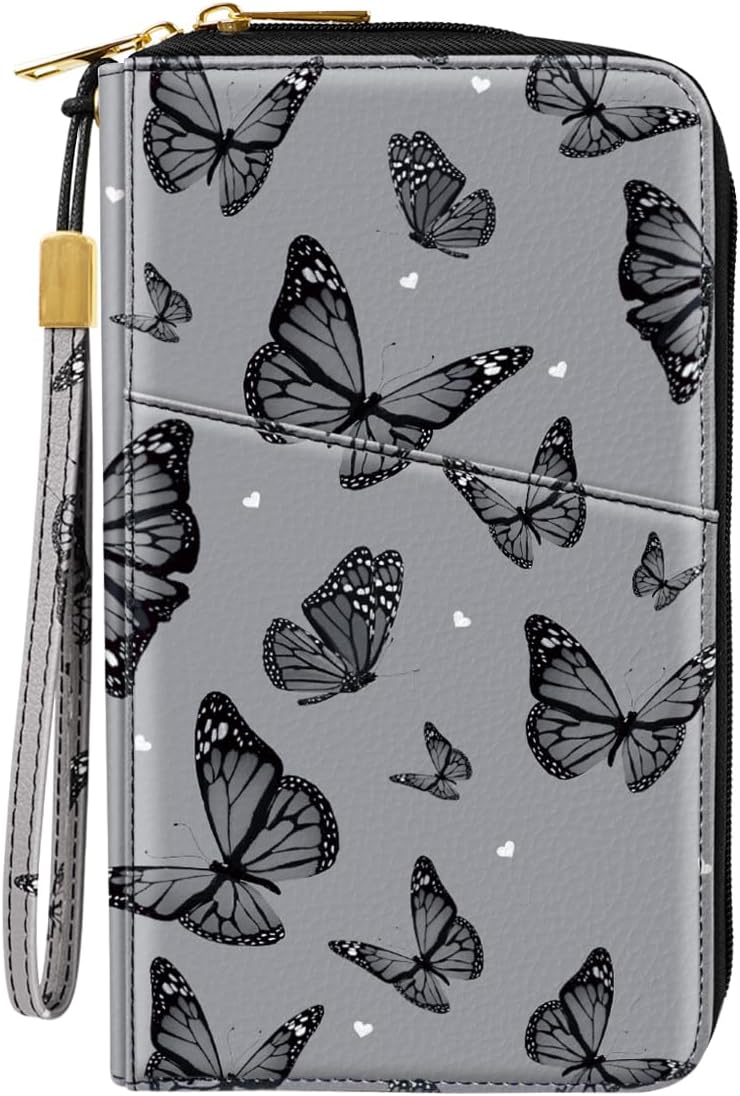 Family Passport Holder for Travel 4 5 or 6 Passports RFID Blocking | Multi-Passport Wallet, Travel Document Organizer, Zippered Case for Family, Group Travel, Cruise, Vacation,Watercoler Floral