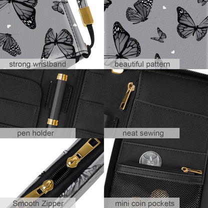 Family Passport Holder for Travel 4 5 or 6 Passports RFID Blocking | Multi-Passport Wallet, Travel Document Organizer, Zippered Case for Family, Group Travel, Cruise, Vacation,Watercoler Floral