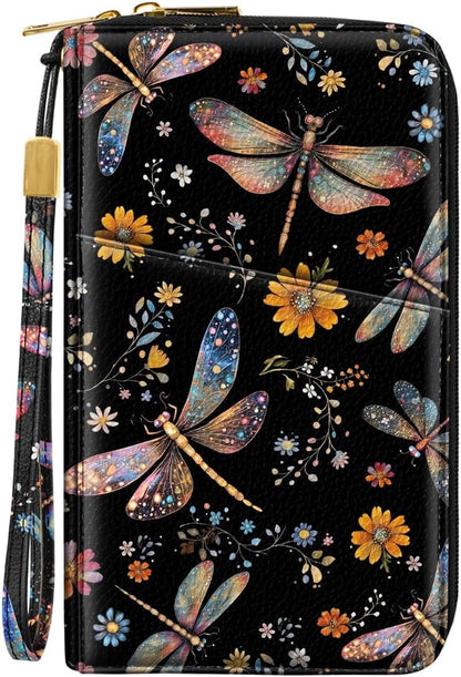 Family Passport Holder for Travel 4 5 or 6 Passports RFID Blocking | Multi-Passport Wallet, Travel Document Organizer, Zippered Case for Family, Group Travel, Cruise, Vacation,Watercoler Floral
