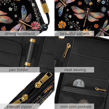 Family Passport Holder for Travel 4 5 or 6 Passports RFID Blocking | Multi-Passport Wallet, Travel Document Organizer, Zippered Case for Family, Group Travel, Cruise, Vacation,Watercoler Floral