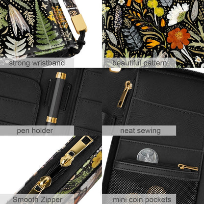 Family Passport Holder for Travel 4 5 or 6 Passports RFID Blocking | Multi-Passport Wallet, Travel Document Organizer, Zippered Case for Family, Group Travel, Cruise, Vacation,Watercoler Floral